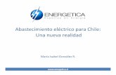 Abastecimiento eléctrico para Chile: Una nueva realidad · Sistema Interconectado del Norte Grande ... considerandorestricciones territoriales. Fuente: ER en Chile. ... Cambios en