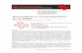 VALUACIÓN DE LA CALIDAD PEDAGÓGICA DE LOS …recfpro/rev181ART2.pdf · Rosabel Roig Vila*, Santiago Mengual-Andrés** y Cristóbal ... ofertados por 10 plataformas. ... calidad,