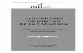 INDICADORES DE PRECIOS - congreso.gob.pe · de ponderaciones obtenida en base a los resultados de la Encuesta Nacional de Presupuestos Familiares (ENAPREF), ejecutada entre mayo 2008