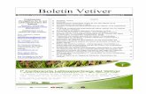 Boletín Vetiver VETIVER 15.pdf · Conservación de Suelos con el premio Norman Hudson 2006; y a casi 15 años de haberse creado la Red Mundial y Latinoamericana del Vetiver gracias