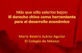 María Beatriz Juárez Aguilar El Colegio de México Seminario ALC-CHINA/Eje B/B6/Maria Beatriz... · Base: Teoría Marxista-Leninista y derecho ... del estado, ahora del Partido