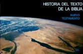 HISTORIA DEL TEXTO DE LA BIBLIA - …revistarenovacion.es/e-Libreria_files/HISTORIA DEL TEXTO NT.pdf · CRÍTICA TEXTUAL HISTORIA DEL TEXTO DEL NT Si los escritos que forman el Nuevo