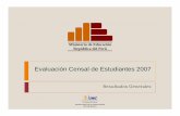 Evaluación Censal de Estudiantes 2007 - MAPEAL – …mapeal.cippec.org/wp-content/uploads/2014/06/ECE-2007-2do-grado.pdf · SPE Ministerio de Educación República del Perú ECE-2007