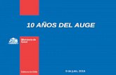 10 AÑOS DEL AUGE - Consejo Regional Santiagoregionalsantiago.cl/wp-content/uploads/2015/12/agosto003.pdfMejorar y mantener los logros sanitarios alcanzados. 2. Enfrentar los desafíos