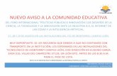 NUEVO AVISO A LA COMUNIDAD EDUCATIVA - …³n-2018-relacion-de... · 28 CESEE Robledo Muñoz Pedro Iñak ... resultado de una estrecha colaboración entre el Gobierno del Estado ...