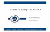 Eficiencia Energética en KNX · Eficiencia Energética en KNX Reglamento de Instalaciones Térmicas de los Edificios (RITE) ... Regulación constante de luz Contribuye a un consumo