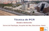 Técnica de PCR - seapcongresos.com · Técnica de PCR Beatriz Bellosillo Servei de Patologia, Hospital del Mar, Barcelona, Spain