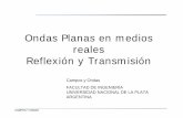 Ondas Planas en medios reales Reflexión y Transmisióncatedra.ing.unlp.edu.ar/electrotecnia/camposyo/Reflexion.pdf · Impedancia característicaoimpedancia intrínsecadel medio.