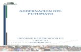 GOBERNACIÓN DEL PUTUMAYO · Putumayo se trabajaron las guías de actas y diapositivas para la capacitación en los demás ... alimentaría y nutricional de la ... de Colombia, la