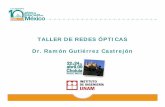 TALLER DE REDES ÓPTICAS Dr. Ramón Gutiérrez … · V. Redes Ópticas V.1 Topologías V.2 Capas del modelo OSI V.3 SONET y SDH ... El curso está dirigido a personas involucradas