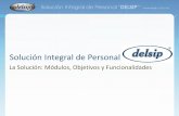 Solución Integral de Personal - delsip.mx · al Organización y compensaciones Valuación de Puestos Reclutamiento y selección Administración de Personal Evaluación del desempeño