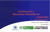 Insolvencia y Garantías Mobiliarias Colombia - … · proceso de reorganización, créditos anteriores al proceso de reorganización, siempre por vía LEGAL, reconocidos de forma