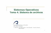 so-04-Sistema de archivos - sopa.dis.ulpgc.essopa.dis.ulpgc.es/fso/teoria/pdf/so-05-Sistema de archivos.pdf · Estructura del sistema de archivos ! SISTEMA DE ARCHIVOS " reside de