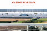 ABEINSA Informe Anual 2011 Informe de Actividades · ABEINSA Informe Anual 2011 Informe de Actividades Abeinsa ofrece a sus clientes soluciones integradas en el ámbito de la energía,