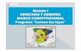 Módulo I DERECHOS Y DEBERES: MARCO …web.icam.es/bucket/1_ Presentación M1 Constitucional.pdf · Constitución Española. 1.2. Valores constitucionales: justicia, libertad, igualdad