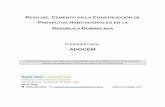ADOCEM - ficem.orgficem.org/CIC-descargas/republica-dominicana/Peso-del-cemento-en... · Porcentaje de distribución del costo del cemento en las principales partidas de un ... 2.