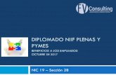 DIPLOMADO NIIF PLENAS Y PYMES 19 y Sección... · 2017-11-02 · diplomado niif plenas y pymes beneficios a los empleados octubre de 2017 nic 19 –sección 28