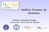 Análisis Forense de Sistemas - IT-DOCS · Rafael Calzada Pradas Universidad Carlos III de Madrid Análisis Forense de Sistemas