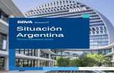 Situación Argentina 3T18 - bbvaresearch.com · económico y factores potencialmente negativos como el impacto sobre inflación del aumento del precio del ... El diferencial de tasa