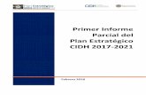 Primer Informe Parcial del Plan Estratégico CIDH 2017 … · implementación del actual Plan ... y en la parte final ... partir de la implementación una nueva estructura organizacional