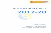 PLAN ESTRATÉGICO 2017-20 - oatpfe.es€¦ · El Plan Estratégico de la entidad Trabajo Penitenciario y Formación para el ... lograr el objetivo final de facilitar la inserción