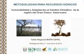 METODOLOGIAS PARA RECURSOS HIDRICOS - …conferencias.cepal.org/mapa_cepal/Miercoles 3/Pdf/M Alvarez.pdf · relacionados con el agua en forma de sequías e inundaciones, cada vez