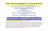 Agenda del día → PRE SPANISH 3/2nd & 8th Hoy es … de … · Azteca. El Padre Sahagún la ... Actividades B, C y D de las páginas 219 y 220. Sigue las instrucciones. ... Cultura