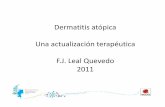 Dermatitis atópica Una actualización terapéutica FJF.J ...pedia-gess.com/archivos_pdf/Dermatitis atopica.pdf · • En la etapa infantil, el principal diagnóstico diferencial