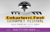 Enkarterri Fest · 2018-05-02 · Tosta de ibérico y queso ... Las finalidades del tratamiento son gestionar su participación en el presente sorteo y llevar a cabo ... ofertas y