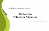 Obligación Tributaria Aduaneramed.utrivium.com/cursos/145/trb_c5_u3_p1_ppt_obligacion_tributaria... · los desgravámenes arancelarios que el tratado establezca para tal mercancía