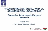 Presentación de PowerPoint - Alcaldía de Medellín · sociales y culturales que provocaron las violaciones ... redes sociales! Twitter: #NoSeRepite Facebook: Garantías de no repetición