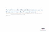 Análisis de Restricciones a la Economía de Honduras · DB Indicadores del Informe “Doing Business” del Banco Mundial DEI Dirección Ejecutiva de Ingresos del Gobierno DGVU Dirección