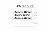 Innovaciones en la tecnología de impresión - Xante.com · iibb _____ Marcas XANTÉ ®, Accel-a-Writer®, y ScreenWriter® son marcas registradas de XANTÉ CORPORATION, registradas