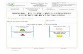 MANUAL DE FUNCIONES PERSONAL CENTRO DE …redsaludarmenia.gov.co/v2/files/M-GH-M-026 Manual de Funciones... · Manual de Funciones Personal Centro ... Perfil y funciones del Regente.