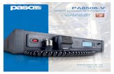 PA8506-V - pasohelp.com · Fusible de la fuente de alimentación externa de 24Vdc. R16. 2 salidas de relé para la señalización hacia ... es importante ser consciente de todas sus