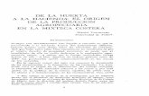 DE LA HUERTA A LA HACIENDA: EL ORIGEN DE LA …aleph.academica.mx/jspui/bitstream/56789/24901/1/31-121-1981-0001.… · de la huerta a la hacienda: el origen de la producciÓn agropecuaria