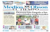 Denuncian Yaquis a las - mediosobson.com 517 web.pdf · ENFRENTAMIENTO ARMADO DEJA DOS SICARIOS MUERTOS ESTATAL BALEAN A UNO EN LOS AMANECERES DOS POLICIACA GENERAL ... “no hay