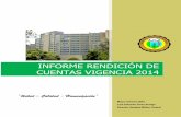 INFORME RENDICIÓN DE CUENTAS VIGENCIA 2014 · Institución Amiga de la Mujer y de la Infancia IAMI. - 8 Abril 2014.