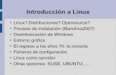 Introducción a Linux · Esto es lo que en realidad es Linux, ... GNU is Not Unix (recursivamente) es un proyecto de desarrollo de software gratuito ... Añadir/Configurar las impresoras.
