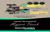 Panel de Control Mypro Touch - mayekawamma.com · • Instalado en la línea de compresores tornillo Mycom • Pantalla Tactil (HMI Touch) disponible en 12.1 / 5.7 ... Registra los