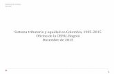 Sistema tributario y equidad en Colombia, 1985-2015 ... · Sistema tributario y equidad en Colombia, 1985-2015 Oficina de la CEPAL Bogotá Diciembre de 2015 Material de trabajo. No