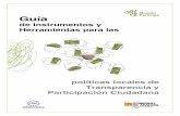 Guía de Instrumentos y Herramientas para las …femp.femp.es/files/566-1684-archivo/Guia transparencia y... · ciudadana en la ciudad de Teruel ... local para la revitalización