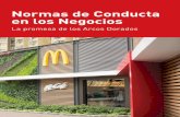Normas de Conducta en los Negociosstage-corporate.mcdonalds.com/content/dam/gwscorp/corporate... · debemos seguir firmemente comprometidos con los más altos estándares. ... comer