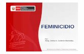 Feminicidio Fiscales dr. Joshua A. Calderón Marmolejo.ppt ... · Traduciendo“Femicide” en Femicidio o ... Microsoft PowerPoint - Feminicidio Fiscales dr. Joshua A. Calderón
