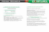 Ficha Tecnica OX - oxifuel.com.mx Tecnica OX.pdf · FICHA TÉCNICA 1. Identificación de la sustancia o del preparado y de la sociedad o empresa: Nombre del producto: Alcohol Carburante