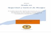 Grado en Seguridad y Control de Riesgos - ulpgc.es · Versión final del 25 de enero de 2012 con recomendaciones de ANECA. ... 9.6 Relación entre el proyecto de Título presentado