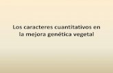 Los caracteres cuantitativos en la mejora genética vegetalagro.unc.edu.ar/~mejogeve/Cuantitativa2017.pdf · –Variedad de polinización abierta ... M = a (p –q) + 2d pq ... Porqué