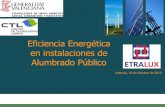 Eficiencia Energética en instalaciones de Alumbrado …€¦ · • Según el tipo de lámparas: Para lámparas ... • Los tipos de lámparas más adecuados son ... (por fachadas).