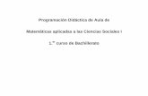 Programación Didáctica de Aula de Matemáticas aplicadas a las Ciencias ... · IES PINTOR ANTONIO LÓPEZ DEPARTAMENTO DE MATEMÁTICAS MATEMÁTICAS APLICADAS A LAS CIENCIAS SOCIALES