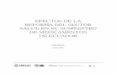 Efectos de la Reforma del Sector Salud en el Suministro de ...new.paho.org/hq/...Suministro_Medicamentos_Ecuador.pdf · CNMB Cuadro Nacional de Medicamentos Básicos CONAM Consejo